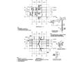 单层坡屋顶园林建筑混凝土结构施工图CAD