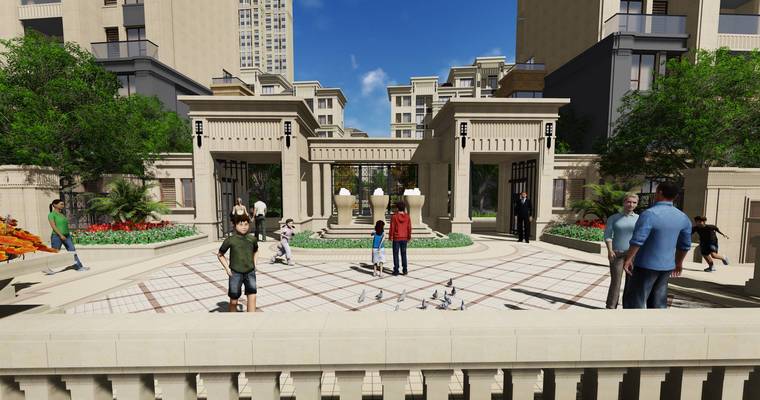 [南昌]花园式绿色生态居住区景观设计方案