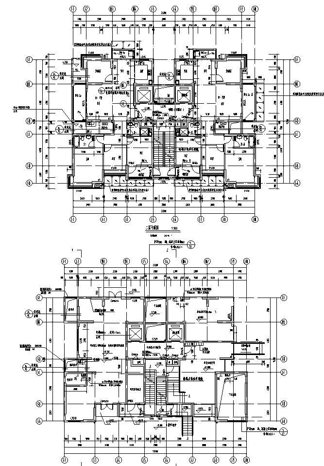 剪力墙建筑图施工图资料下载-高层点式住宅剪力墙结构施工图CAD含建筑