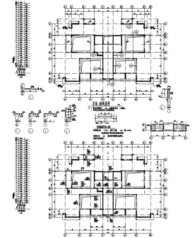 底层架空农村别墅图资料下载-26层底层架空住宅混凝土结构施工图CAD