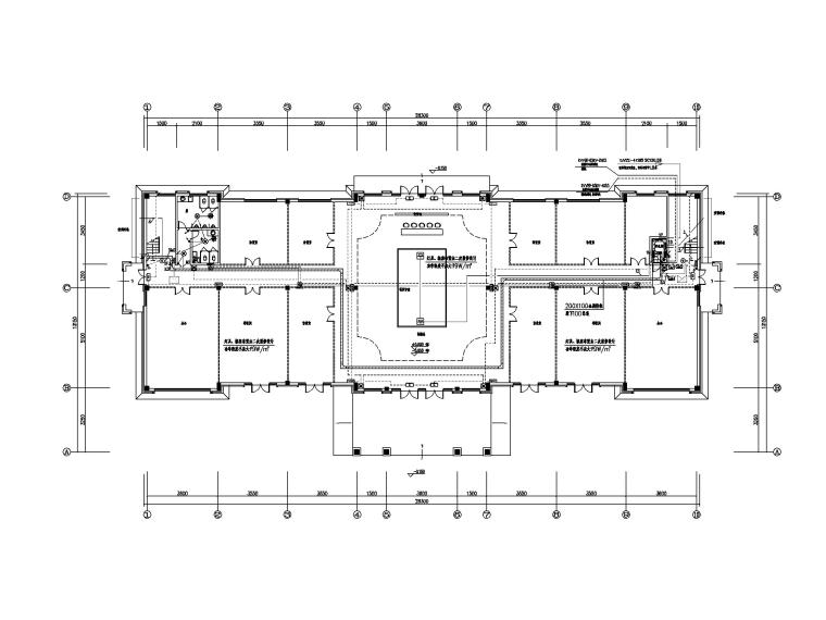 单层水暖电施工图资料下载-2000平米售楼处施工图（水暖电-含计算书）