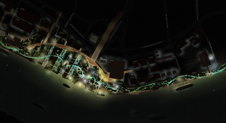 滨江公园景观绿地 灯光照明平面图15