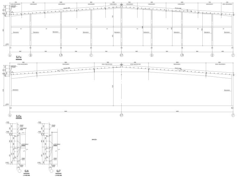 钢框架砼结构施工工艺图资料下载-[莆田]单层钢框架结构产业园厂房结施2016
