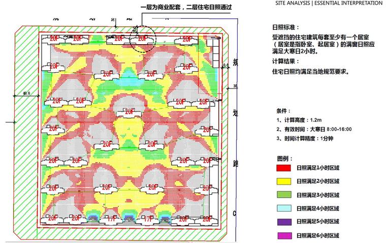 [陕西]西安国际化高层+洋房住宅建筑方案-日照分析