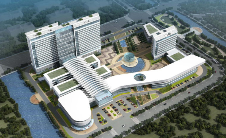 三级车站设计方案资料下载-浙江某现代高层三级综合人民医院设计方案
