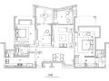 现代简约140㎡三室二厅二卫平层公寓施工图