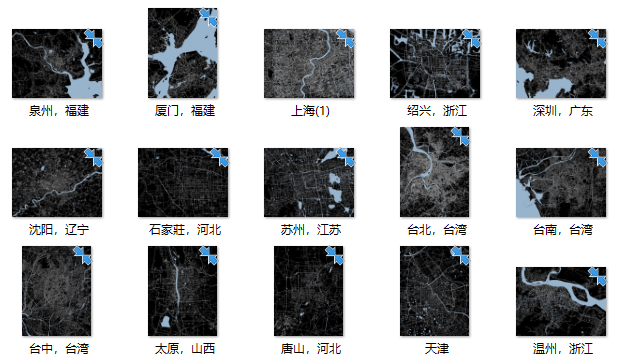 62份高清中国城市肌理地图合集-肌理图3