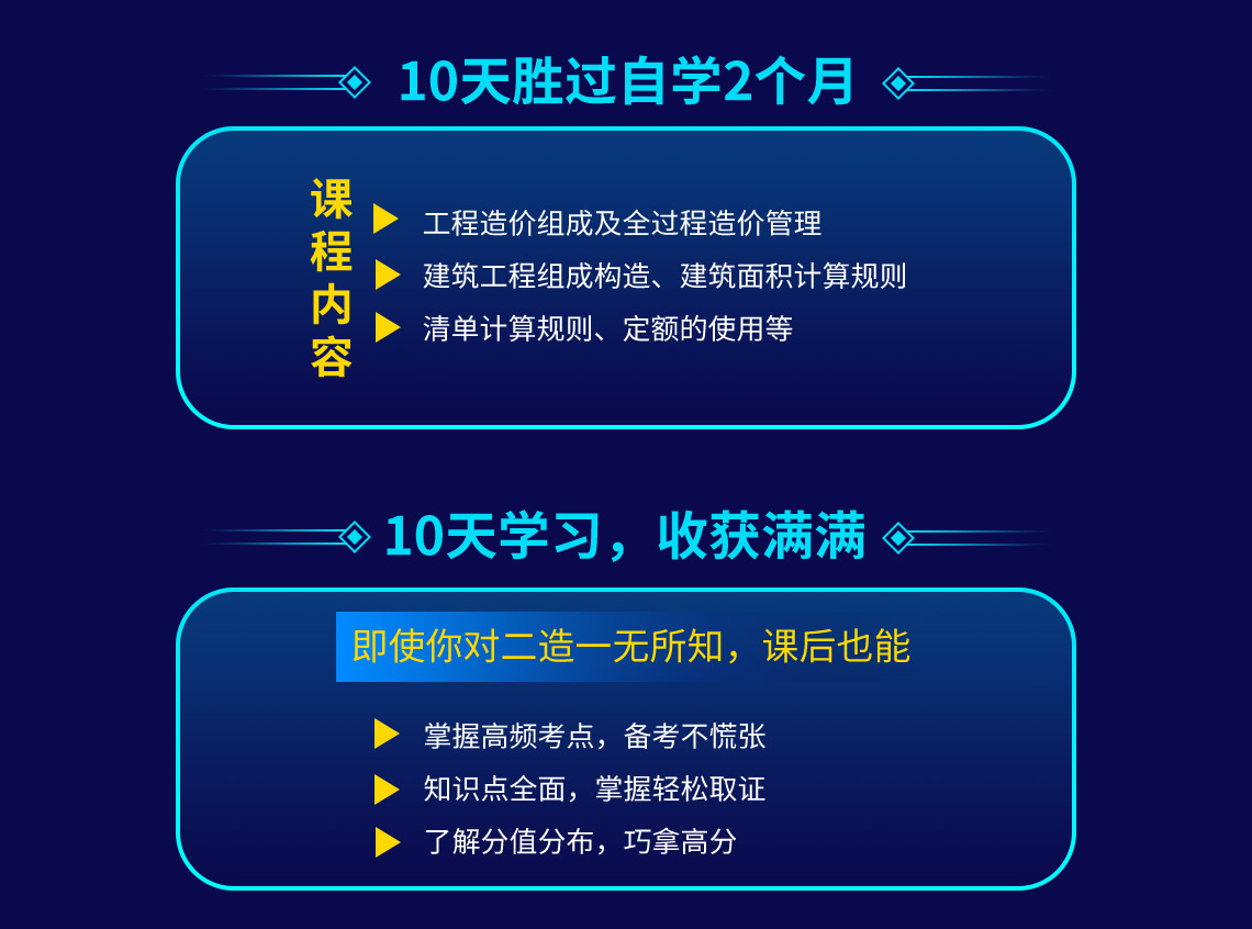 如何抓住最好时机1次全科拿下二级造价师考试呢？筑龙协议保障班帮你！