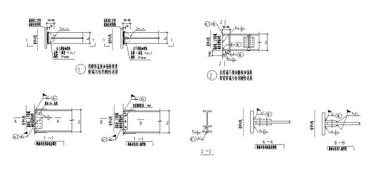 钢结构檐沟大样图资料下载-钢结构拼接焊接节点大样图CAD