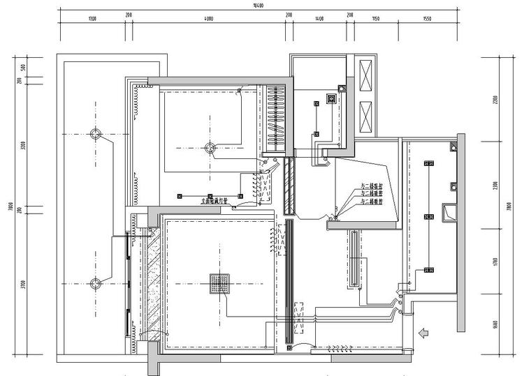 现代风二层二居室样板房住宅装修施工图设计-住宅装修-筑龙室内设计