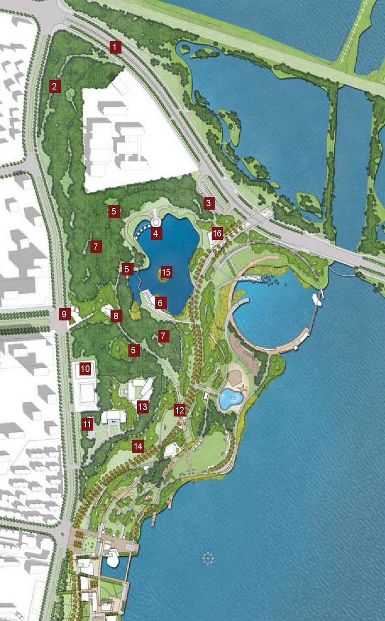 山地度假区局部平面图