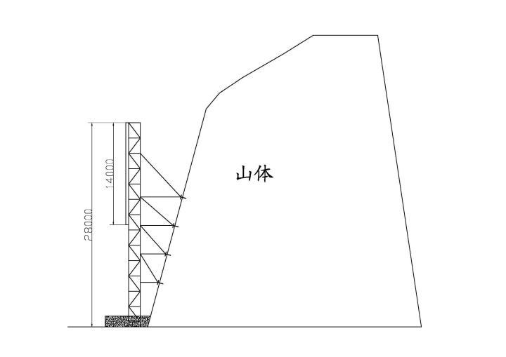 第一种 以挡土墙形式,直立在山坡底部 第二种 直接在坡面植筋