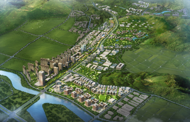 未来景观文本资料下载-[杭州]滨河未来科技城梦想小镇景观规划