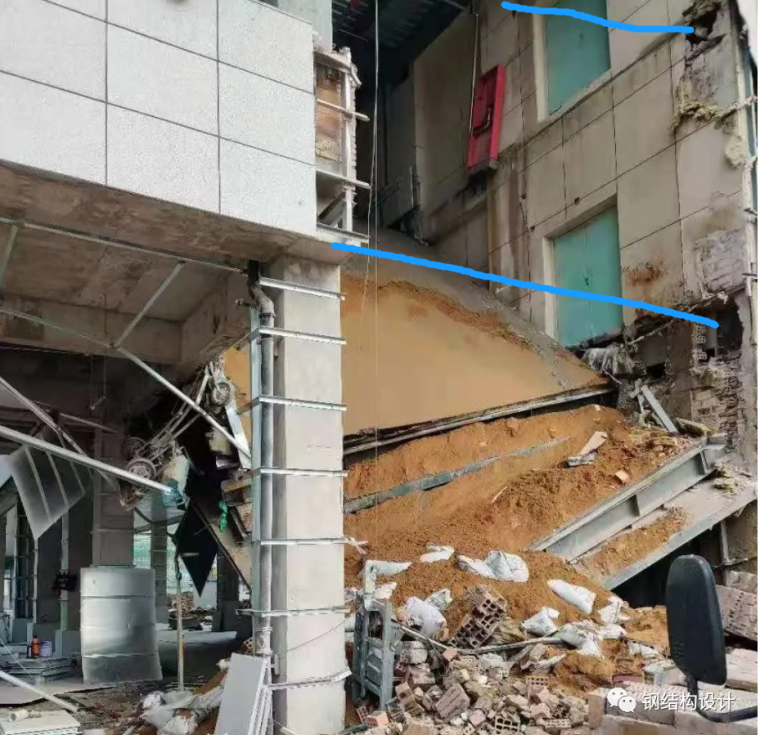 宿州市立医院钢连廊坍塌,结构设计原因分析_6 宿州市立医院钢连廊坍塌,结构设计原因分析_6