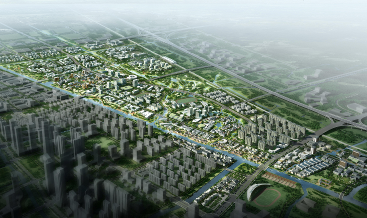 教育小镇用地方案设计资料下载-[杭州]互联网创业滨河梦想小镇方案设计