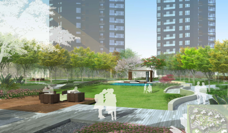 现代风格住宅方案设计资料下载-[深圳]现代风格公园式住宅景观方案设计