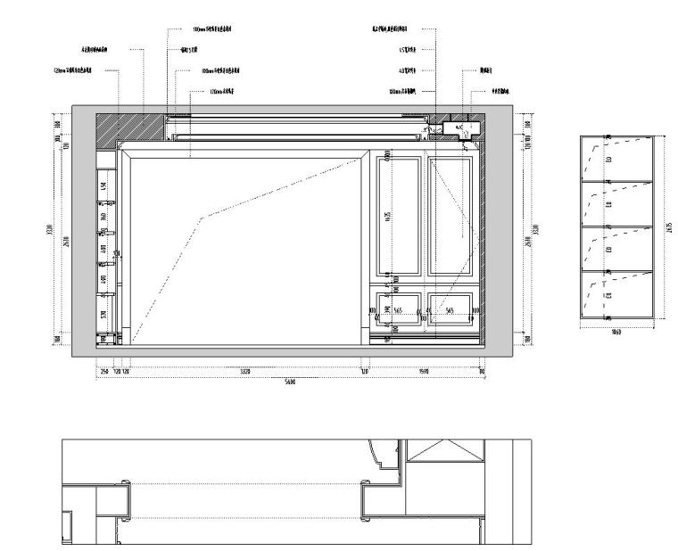 名城银河湾住宅装修施工图设计-立面图1