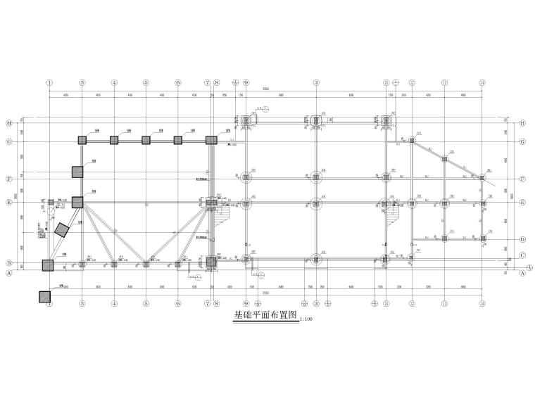混凝土挡墙结图资料下载-[重庆]5层框架结构教学综合楼结施图纸2020