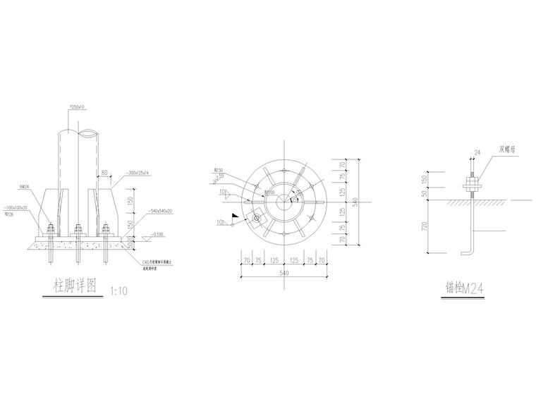 [昆明]著名示范小区景观设计全套图纸2017-精神堡垒结构详图