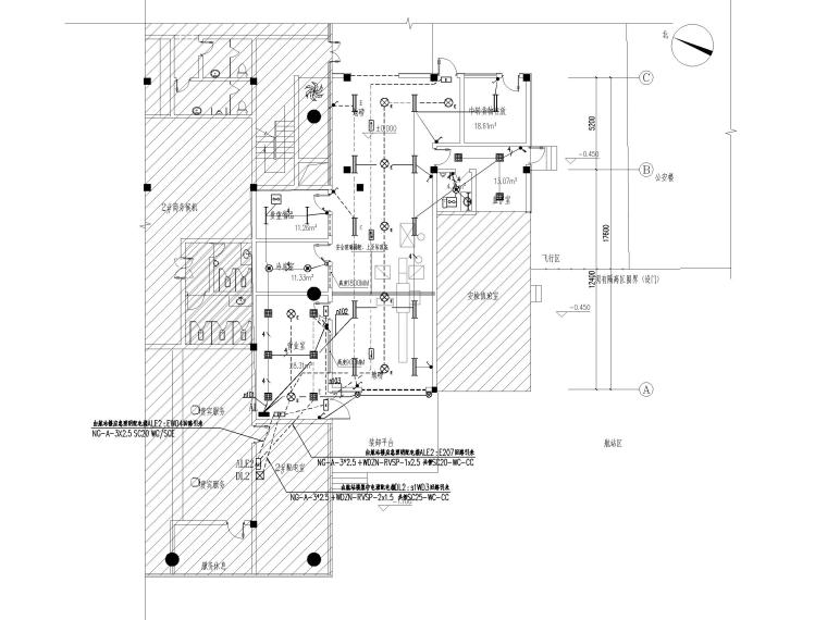 大兴机场室内施工图资料下载-[贵州]机场货运仓库电气施工图（2020）