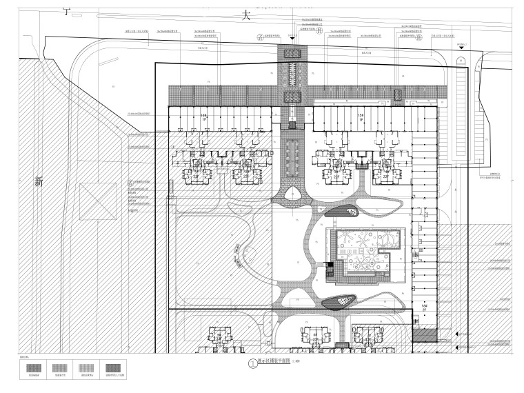 水景玻璃墙施工图资料下载-[广东]现代高层住宅区园建CAD施工图
