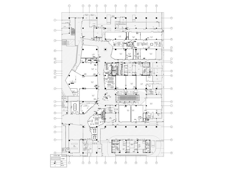 ​[上海]地下商业空间改造施工图+su模型-地下一层消防排给水点位图