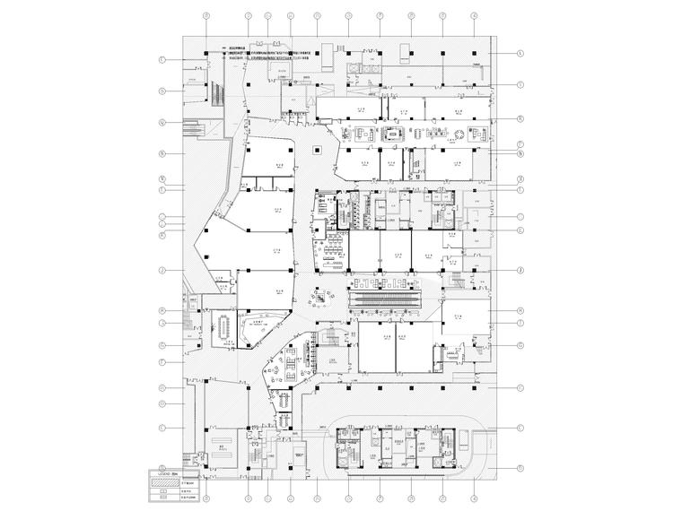 ​[上海]地下商业空间改造施工图+su模型-地下一层疏散指示照明点位图