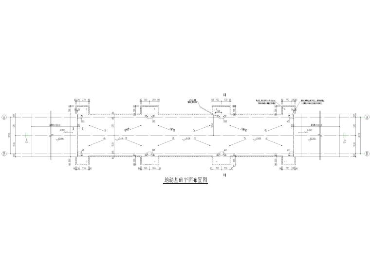 [重庆]框架结构卡口结构施工图2018（CAD）-地磅基础平面布置图