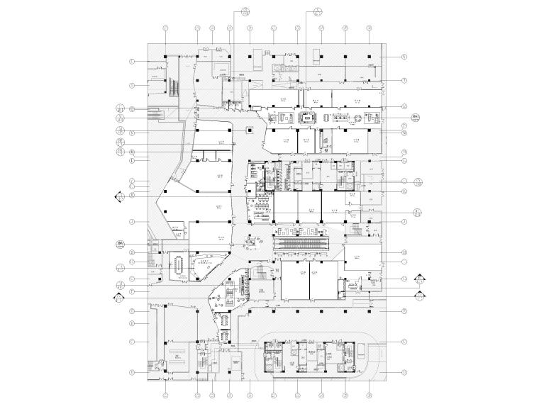 商业展示空间施工图资料下载-​[上海]地下商业空间改造施工图+su模型