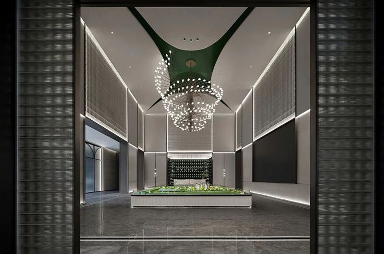 天津新城中梁·长风雅著售楼处-商业展示空间设计案例-筑龙室内设计论坛