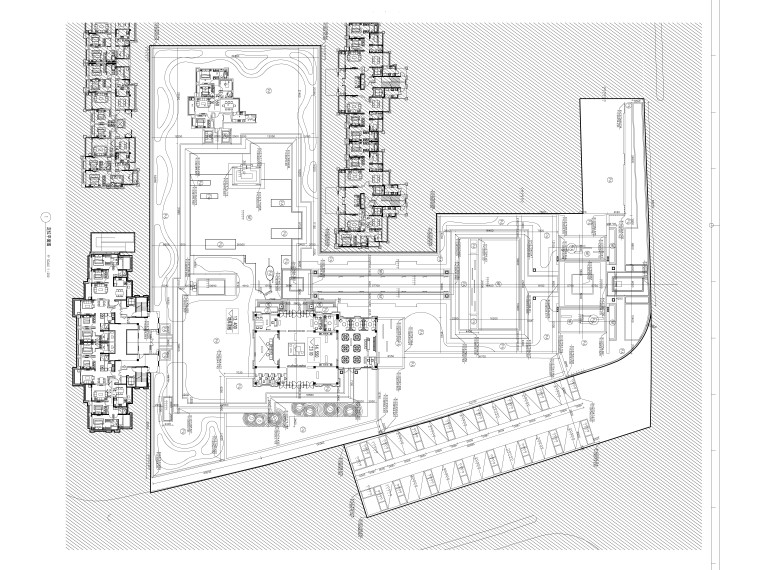 新中式戏台建筑CAD资料下载-[南京]新中式某高端品质住宅图纸CAD+SU