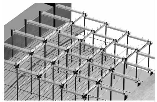 大会议厅阶梯设计资料下载-[福州]会议厅钢桁架结构屋盖安装技术