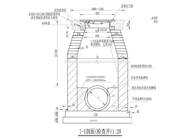 經典檢查井,雨水口抬升設計cad施工圖