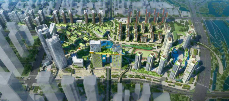 绿色生态城市设计导则案例资料下载-[深圳]城市绿色生态宜人花园综合体景观设计