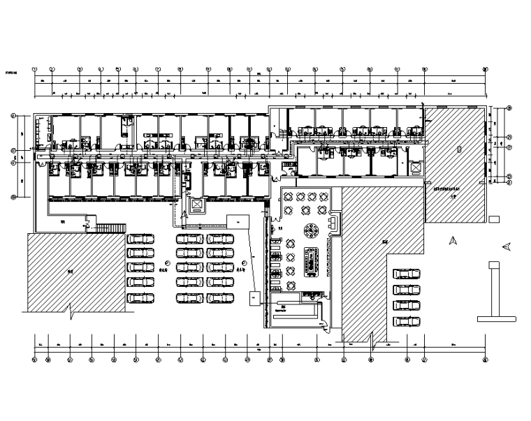 建筑图和机电图资料下载-北京四层酒店机电施工图（含装饰图）