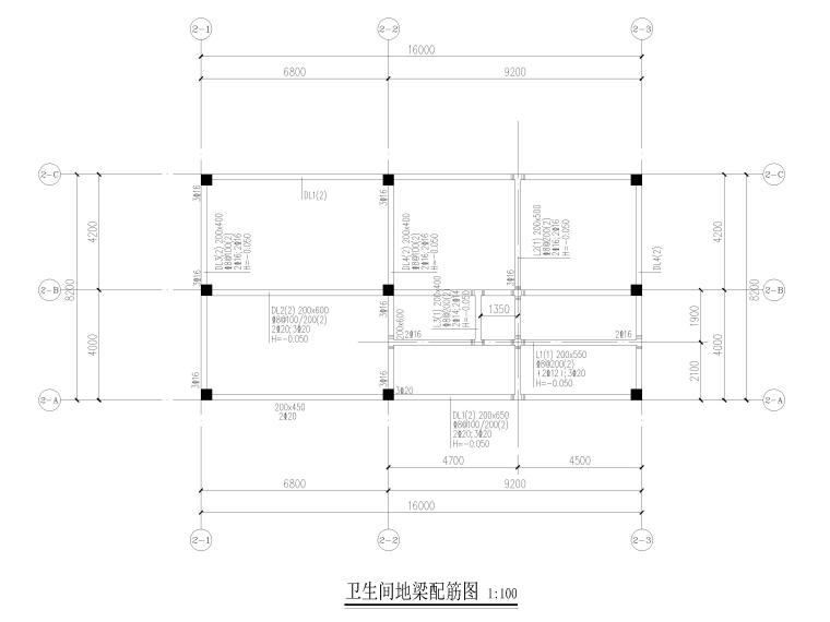 卫生间屋施工方案资料下载-[广州]单层框架结构卫生间结构施工图2020