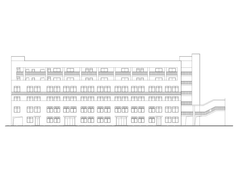 重庆钢框架结构资料下载-重庆六层框架结构移民小学综合楼建施图2019