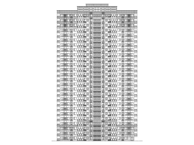 26层剪力墙结构资料下载-26层高层剪力墙结构安置房住宅居住区建施图