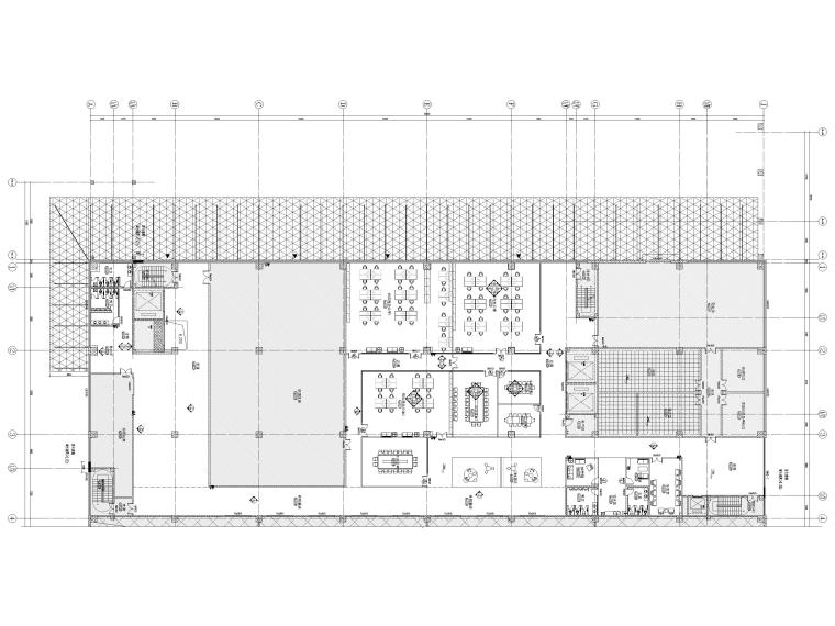 办公空间电气图纸资料下载-[长沙]孵化基地库房办公空间室内装修施工图