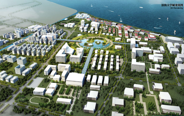 2020城市景观大道设计资料下载-[山东]沿滨海大道两侧城市景观设计