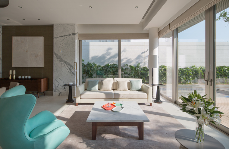 [三亚]晋园三层五居室别墅样板间装修施工图-03一层休闲区