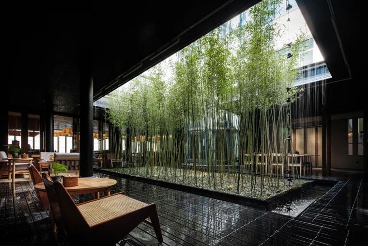 黄山愿景酒店庭院实景图