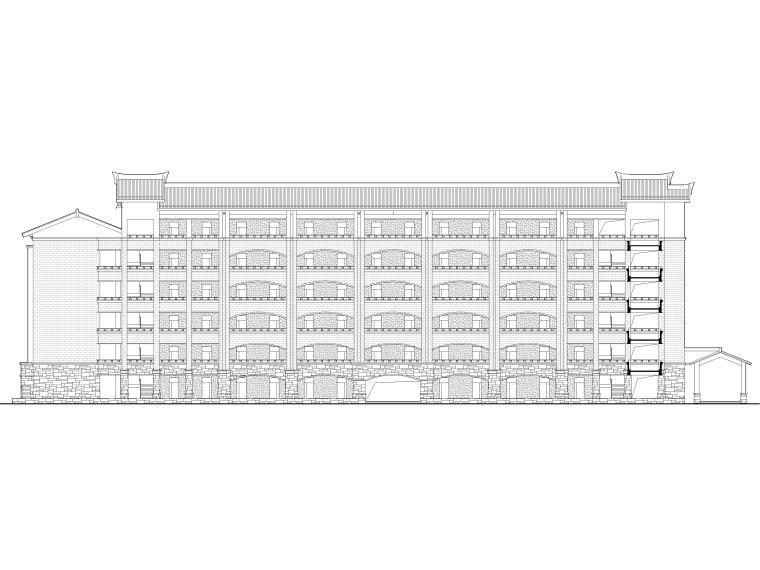 框架宿舍建施图资料下载-[福建]三层框架结构宿舍楼建筑项目施工图