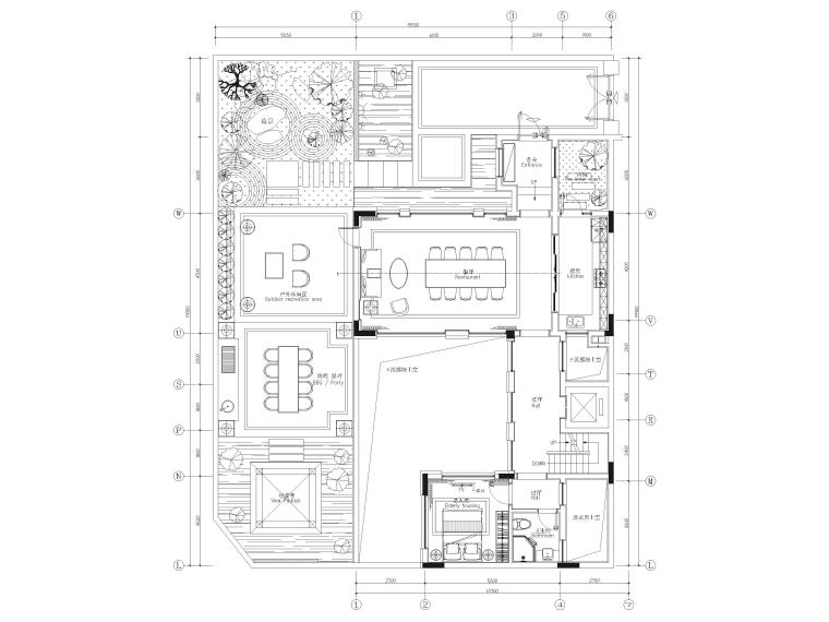 别墅机电施工图纸资料下载-[广西]450㎡三层四居室别墅装修设计施工图