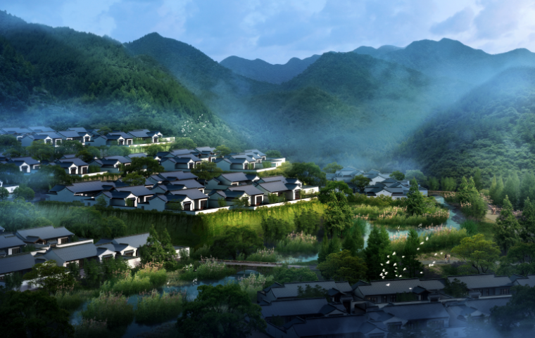 景观规划度假文本资料下载-[杭州]商业度假休闲颐养小镇景观规划