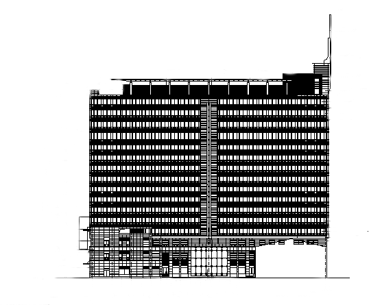 现代商业办公综合体案例资料下载-高层现代风格商业办公综合体建筑施工图