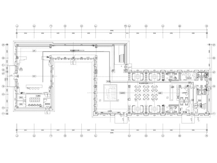 [沈阳]雍景湾售楼处室内装修施工图+3D模型-一层应急照明平面图