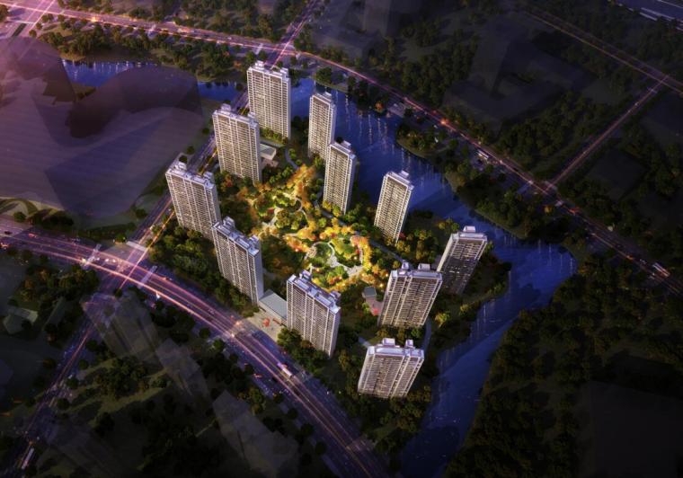 高层住宅2020资料下载-[江苏]南通复合业态大盘高层住宅中标方案