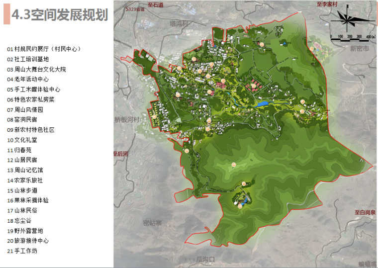 [河南]登封自然山区美丽乡村景观规划方案-空间发展规划