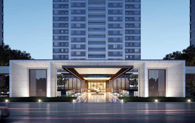 新中式商业街建筑方案设计资料下载-[重庆]现代典雅+高层建筑方案设计